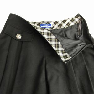 BURBERRY LONDON BLUE LABEL キュロット ショートパンツ ハーフ ロゴ 刺繍 36 黒 ブラック E1R59-647-09