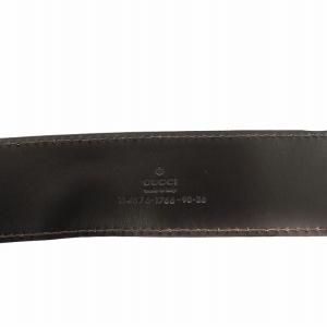 GUCCI インターロッキングG ベルト ハトメ レザー ベージュ 黄 イエロー 114876 /AN47 OH