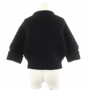 DSQUARED2 カーディガン 5分袖 ウール S 黒 ブラック S72HA0289 /AN25