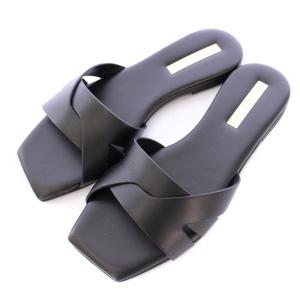 DEA SANDALS CAPRI FLAT SQUARE SANDALフラットスクエアサンダル レザー