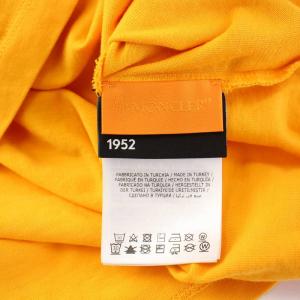 MONCLER 1952 GENIUS Tシャツ 半袖 クルーネック ストレッチ ロゴ プリント 2 オレンジ /BB