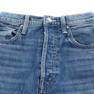 MOTHER THE CURBSIDE ANKLE WASH デニムパンツ ジーンズ ジーパン ボタンフライ 25 ブルー