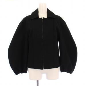 ジップアップコットンジャケット 34 ブラック J02BN0004