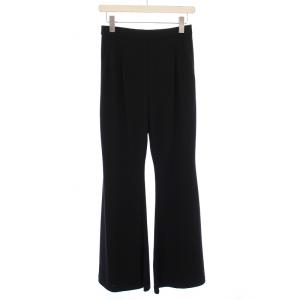 ルフィル LE PHIL 24SS フレアパンツ イージー タック ウエストゴム ストレッチ 1 黒 ブラック