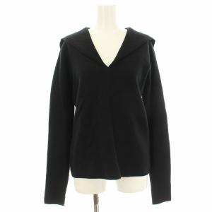 23AW セーラーニット セーター 長袖 ウール F 黒 ブラック WGZ1032405A0007 /KU