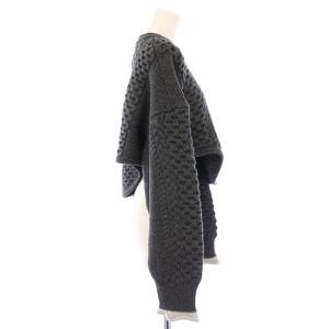 nagonstans 24AW cropped cable pullover