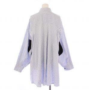 nagonstans 24AW bi-color pocket shirt バイカラーポケットシャツ ブラウス 長袖 レギュラーカラー