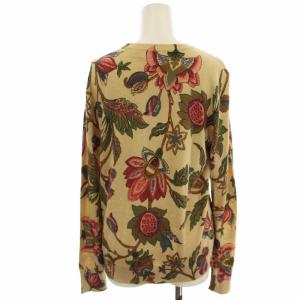 LAUREN RALPH LAUREN ニット カットソー 長袖 花柄 コットン M ベージュ /G