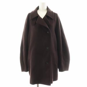 24AW GABELLE ミドル丈スタンドカラーウールコート 2 ブラウン COCWCW0400