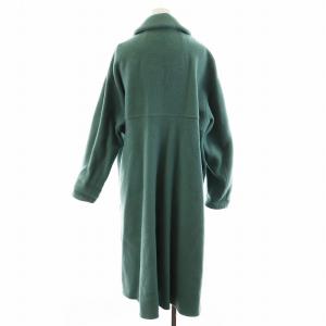 ENFOLD ダブルビーバースリットコート チェスターコート ロング丈 ウール アウター 36 緑 グリーン 300BA230-1640