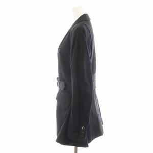 sacai テーラードジャケット シングル ベルト付き コットン 1 黒 ブラック 16-02417 /AN43