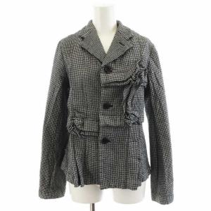 AD2011 ジャケット 千鳥柄 ウール XS グレー RH-J015