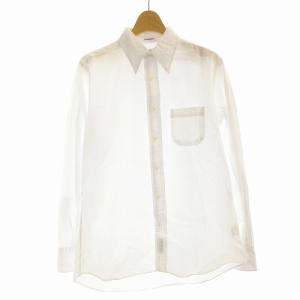 STANDARD FIT ボタンダウンシャツ 長袖 15-32 白 ホワイト /EE