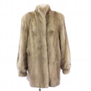 銀サガ ミンクファーコート ベージュ