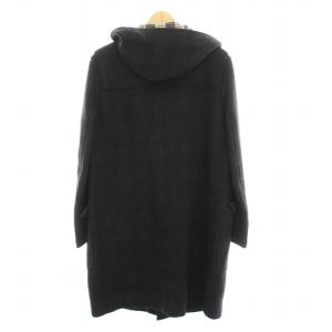 J.PRESS ダッフルコート ロング 裏地チェック アウター L 黒 021-5-CCC-OV /YM