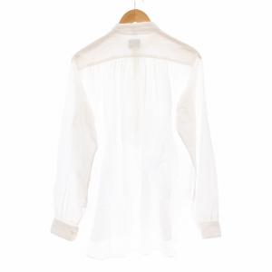 Needles 19AW Ascot Collar EDW Gather Shirt シャツ ボウタイ 長袖 ハーフボタン