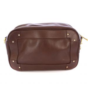 Chloe エデン ショルダーバッグ クロスボディ レザー ロゴチャーム 茶 ブラウン /BB OH