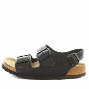 BIRKENSTOCK サンダル Milano ミラノ ストラップ 39 25cm 黒 ブラック /G