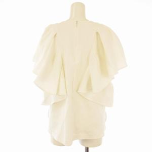 ELENDEEK ラッフルスリーブトップス カットソー Tシャツ フリル 半袖 F 白 ホワイト 512332720701-01