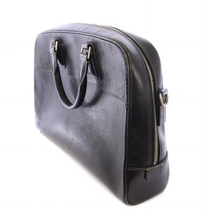 SOMES SADDLE 2WAY ビジネスバッグ ブリーフケース 書類かばん ショルダーバッグ ハンドバッグ レザー 切替 黒
