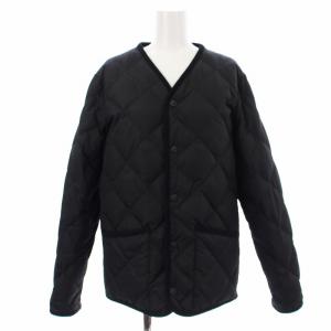 CITY LINE Class&Standard ダウンジャケット キルティング Vネック S 黒 ブラック