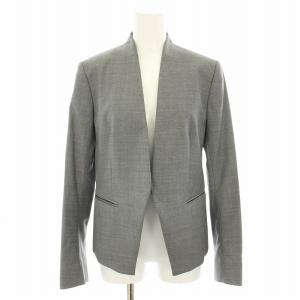 エグゼクティブドンナ EXECUTIVE DONNA ノーカラージャケット アウター 38 グレー 03-9904120-030-038