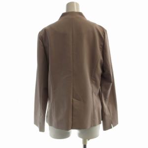 nano universe スーツ セットアップ ノーカラージャケット スラックスパンツ 38 ピンクベージュ 673-127002