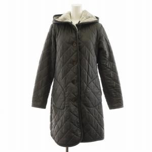 キルティングコート 中綿コート ロング丈 フード アウター 38 グレー LVH-18-BP /AN32