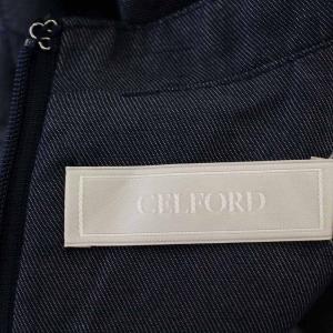 CELFORD 22SS デニムキルティングワンピース CWFO221010 ロング 36 ネイビー 紺 /G