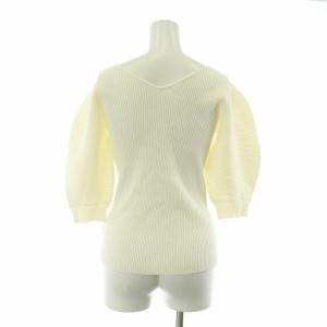 CELFORD 23SS 前後着用ハーフスリーブニット リブ 半袖 F ホワイト CWNT231098 /NQ