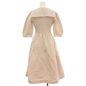 CELFORD 22AW ニット ホールガーメントワンピース CWN0224027 ロング 半袖 ワンピース 38 ピンクベージュ