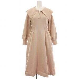 21AW 衿付きホールガーメントワンピース CWNO215036 ニット ワンピース ロング 長袖 38