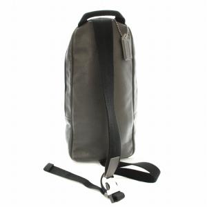 COACH キャムデンレザースリング ボディバッグ F70691 ショルダーバッグ レザー グレー /G