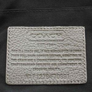COACH キャムデンレザースリング ボディバッグ F70691 ショルダーバッグ レザー グレー /G