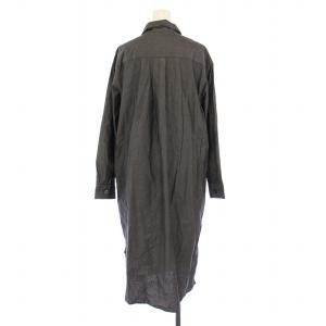 MARGARET HOWELL COTTON CHAMBRAY シャツワンピース ロング 長袖 1 グレー 578-2158002 /BM