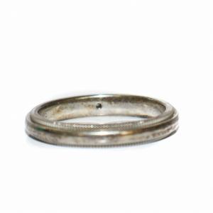 TIFFANY&Co. トゥギャザー ミルグレイン Pt950 5.86g 指輪 プラチナ 13号 ホワイトゴールド