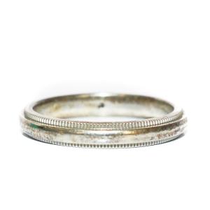 TIFFANY&Co. トゥギャザー ミルグレイン Pt950 5.86g 指輪 プラチナ 13号 ホワイトゴールド