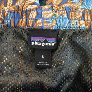 Patagonia 20SS バギーズロング Baggies Longs ショートパンツ ハーフパンツ 花柄 S 茶 ブラウン