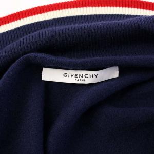 GIVENCHY ニットカーディガン 長袖 ジップアップ ロゴ M ネイビー BM00624Y18 /KH