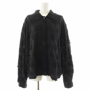 crinkle crinkle crinkle別注 3Dエンブロイダリーシャツ ブラウス 長袖 刺繍 F