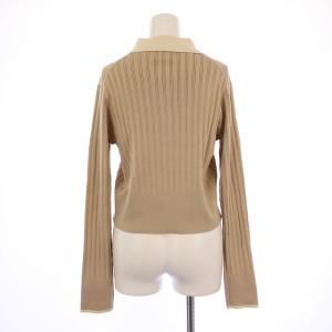 IENA 25SS 襟付きショートニットプルオーバー セーター 長袖 F ベージュ 25080900310010