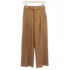 24SS TRツイル裏起毛スラックスパンツ ジップフライ 36 キャメル 24030240510040