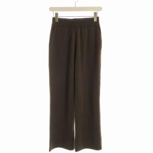 24AW ウォッシャブルスムース ニットパンツ イージーパンツ 38 茶 ブラウン 24030912212040