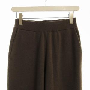 SLOBE IENA 24AW ウォッシャブルスムース ニットパンツ イージーパンツ 38 茶 ブラウン 24030912212040