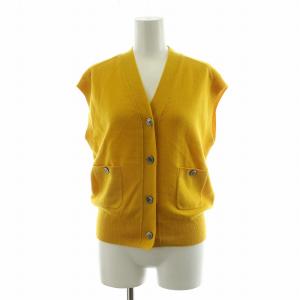 24AW カシミヤ コンパクトVネックベスト F イエロー 24080200523030 /NQ