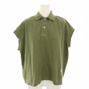 45R ジンバカノコの33色馬ポロ ポロシャツ 半袖 フレンチスリーブ タツノオトシゴ 刺繍 カーキ 50471381