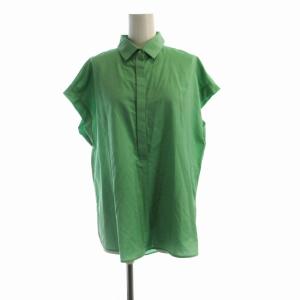 シャツ ブラウス 半袖 38 緑 グリーン G5M16-527-74 /RO