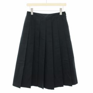 ハイブリッドクロスプリーツスカート ロング 38 紺 ネイビー G5S03-121-29 /YT