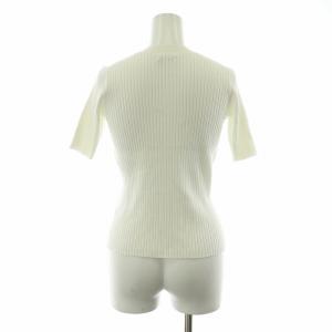 ADORE リブニット カットソー 半袖 38 ホワイト 531-8170313 /NQ