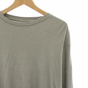 GOLDWIN コットンカバードヤーンスムースロングスリーブティーシャツ Tシャツ カットソー 長袖 ウール混 1 グレー